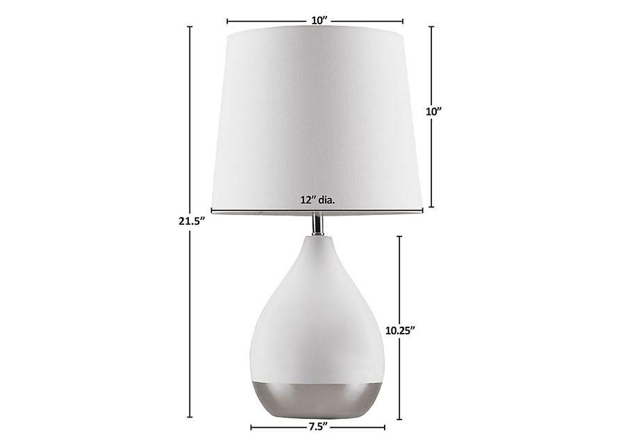 Allamanda Court White Lamp, Set of 2