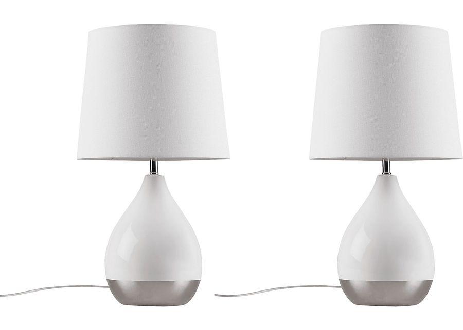 Allamanda Court White Lamp, Set of 2