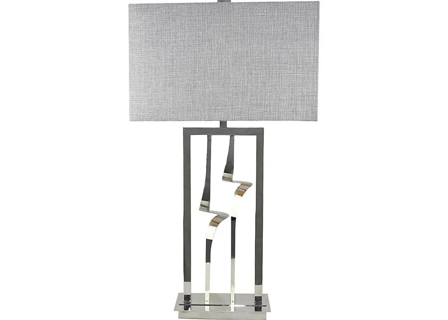 Abree Silver Lamp