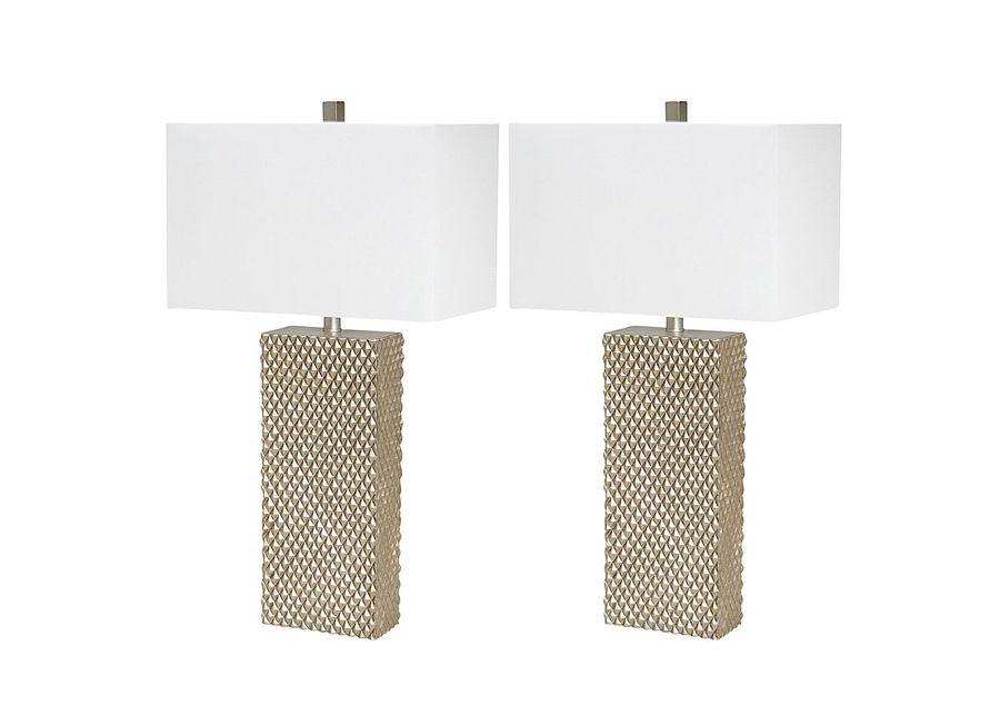 Jennifique Cave Gold Lamp, Set of 2