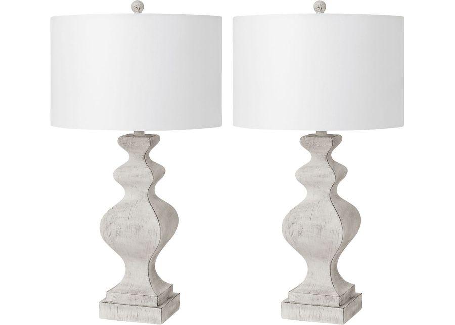 Noakes Bay White Lamp, Set of 2