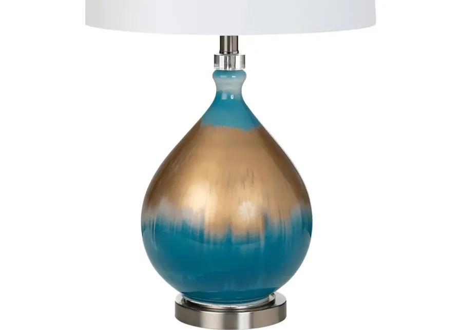 Marbella Creek Blue Lamp, Set of 2