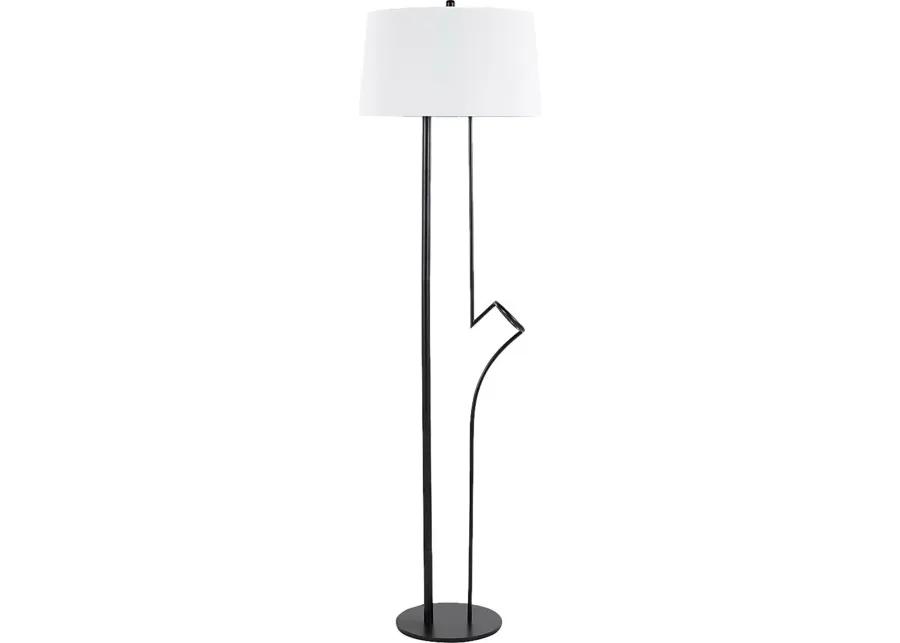 Andusia Black Floor Lamp