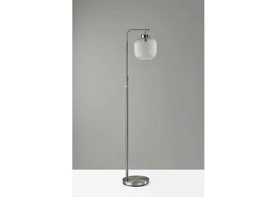 Iroquois Loop Clear Glass Floor  Lamp