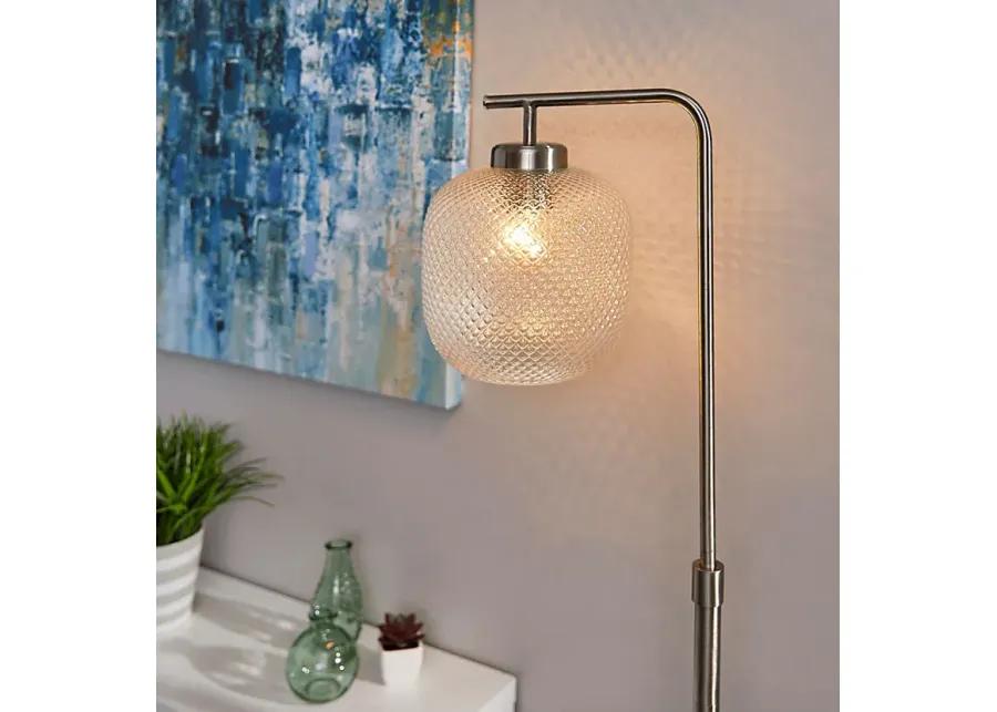 Iroquois Loop Clear Glass Floor  Lamp