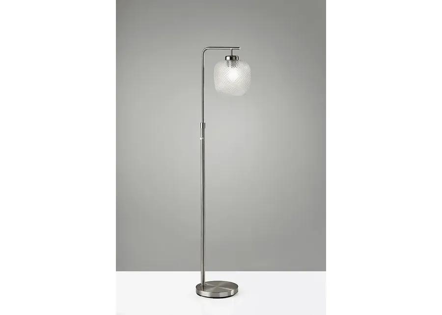 Iroquois Loop Clear Glass Floor  Lamp