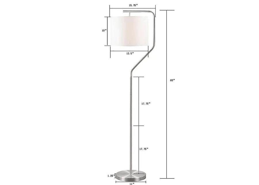 Barrett Alley Silver Floor Lamp