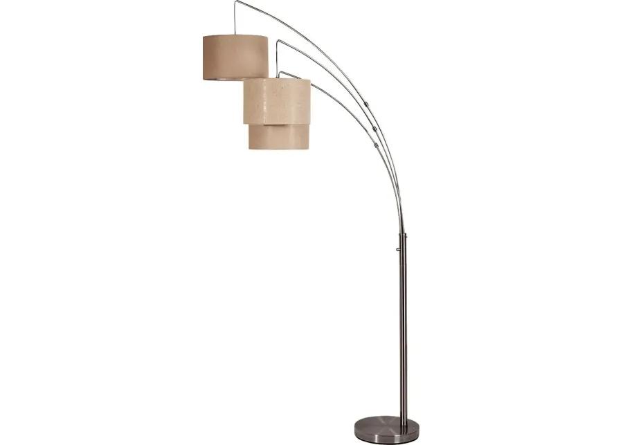 Trinity Place Pewter Arc Lamp