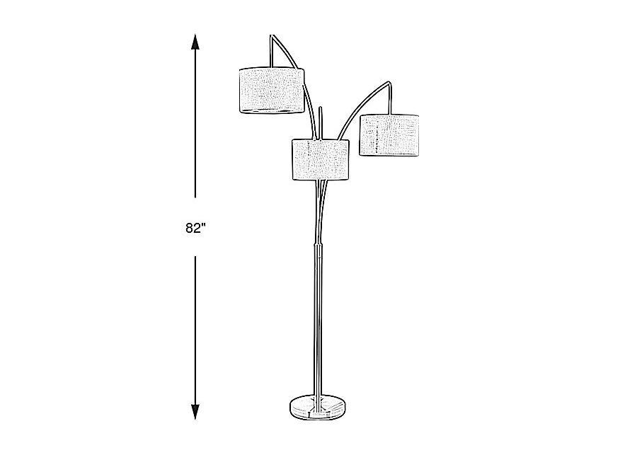 Trinity Place Pewter Arc Lamp