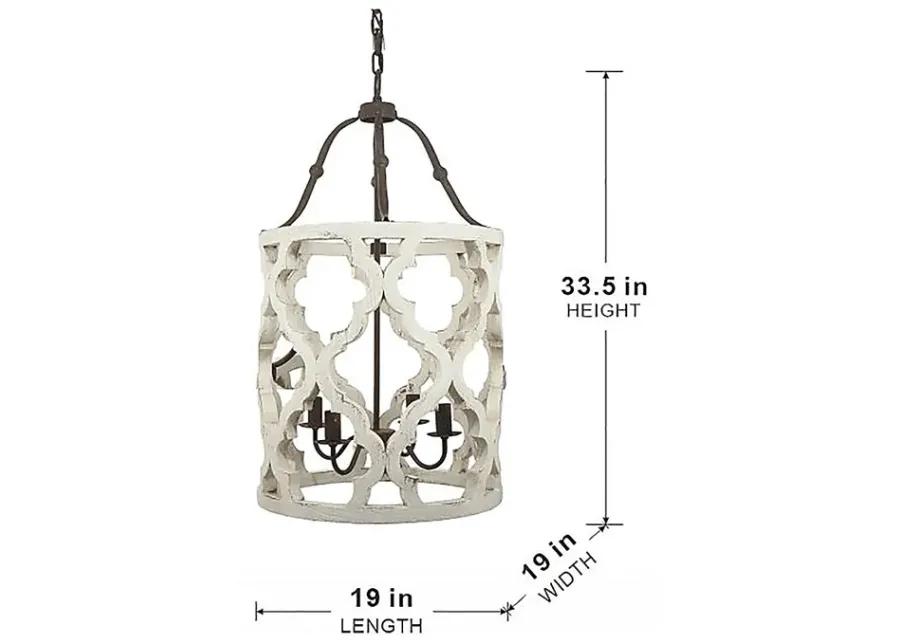 Peking Point White Chandelier