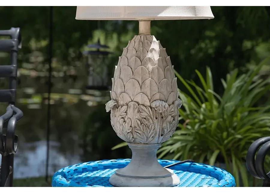 Hibriten White Outdoor Table Lamp