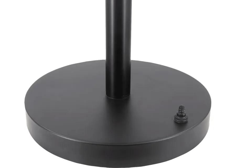 Wheathill Circle Black Outdoor Floor Lamp