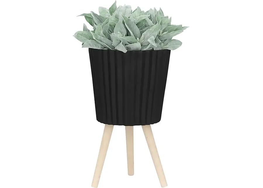 Weirton Black Planter, Set of 2