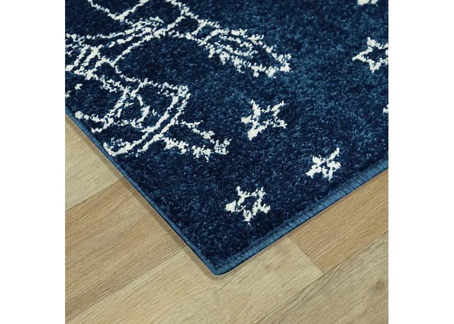 Kids Space Rockets Blue 3'11 x 5'7 Rug