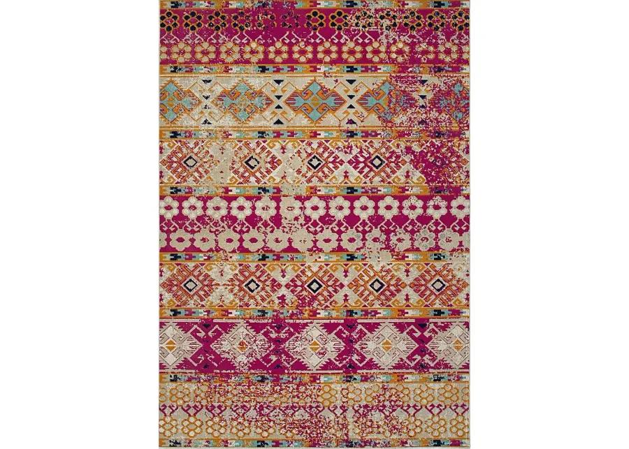 Kids Keoni Pink 5' x 7'  Rug