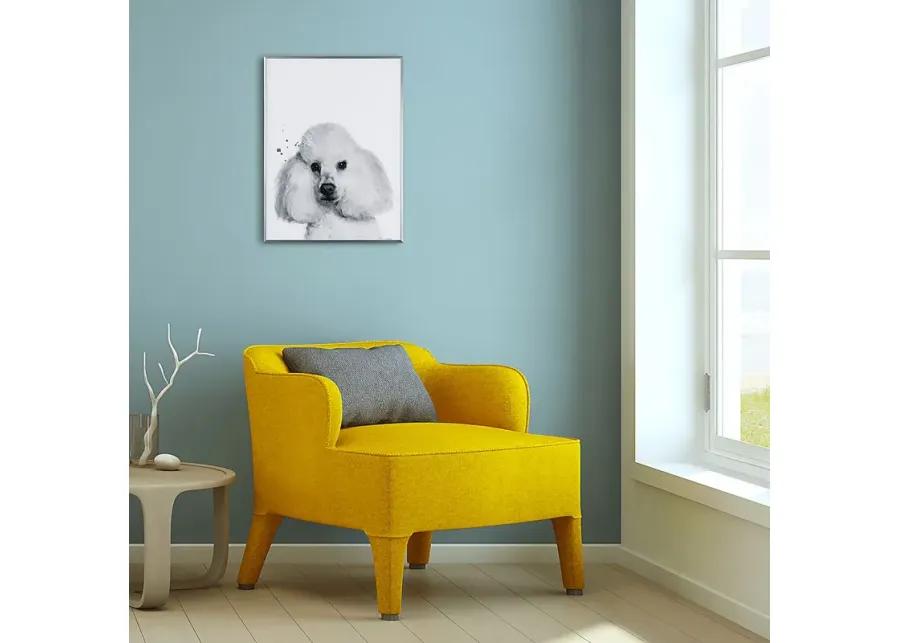 Kids Poodle Pup Black Wall Art