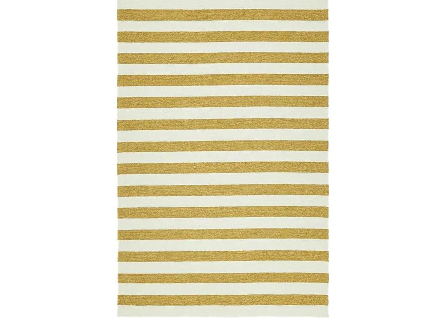 Araminta Gold 5' x 7'6 Indoor/Outdoor Rug