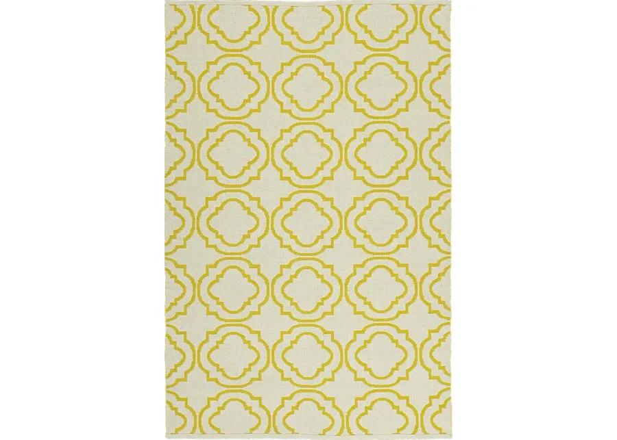 Diaz Yellow 8' x 10' Rug Indoor/Outdoor Rug