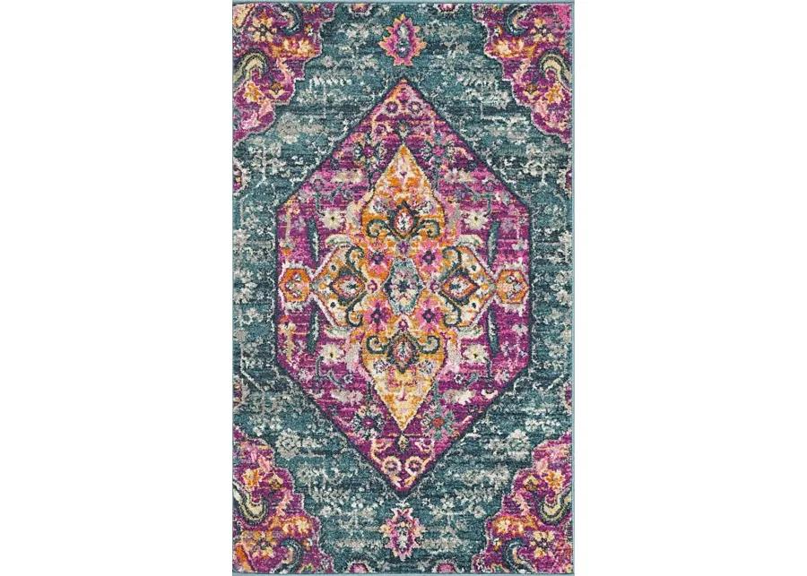 Leya Nights Blue 5'1 x 7'6 Rug