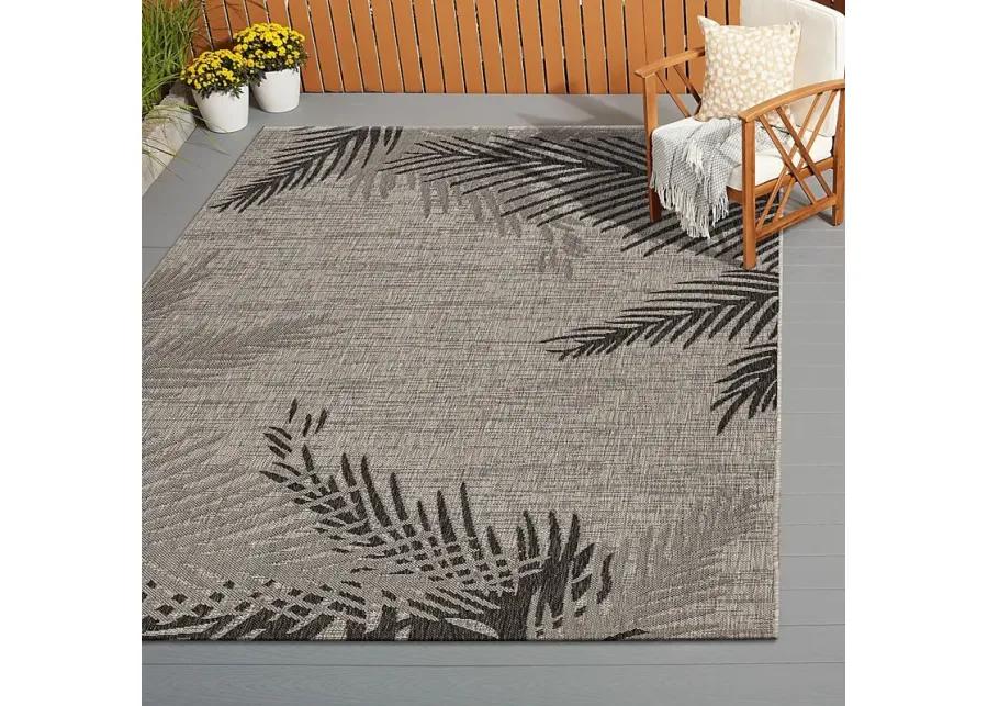 Derall Black 7'9 x 9'5 Indoor/Outdoor Rug