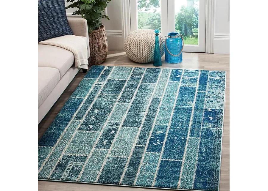 Sadia Blue 5'1 x 7'7 Rug