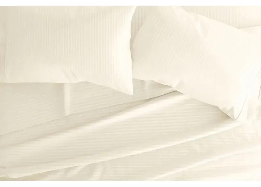 Belden Landing V Ivory 4 Pc King Bed Sheet Set