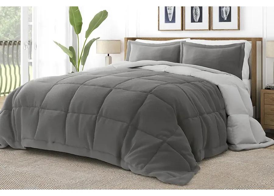 Belden Landing XXXIV Gray 3 Pc Queen Comforter Set