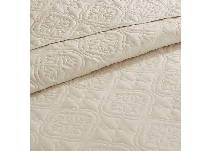 Gingerish Cream 3 Pc King/California King Bedspread