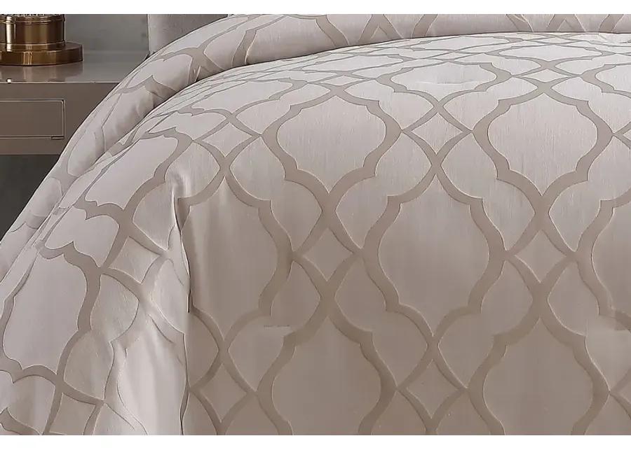 Colboum Champagne 9 Pc Queen Comforter Set