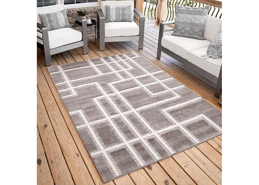 Dubuge Gray 5'2 x 7'6 Rug