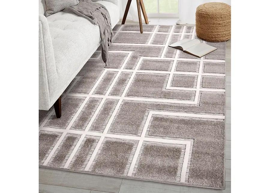 Dubuge Gray 5'2 x 7'6 Rug