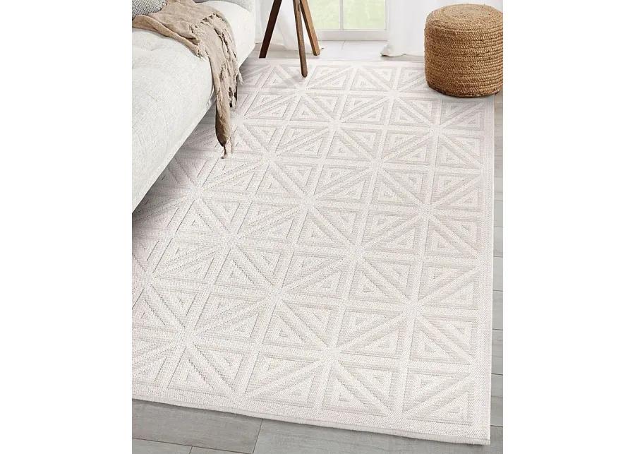 Brundidge White 5'3 x 7'6 Rug