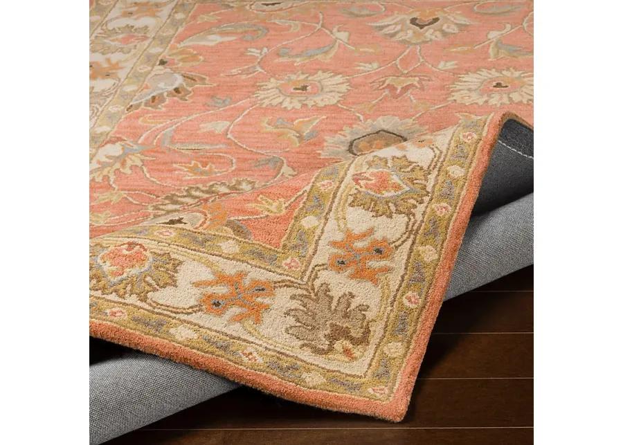 Belinera Orange 4' Square Rug