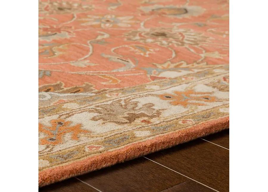 Belinera Orange 4' Square Rug