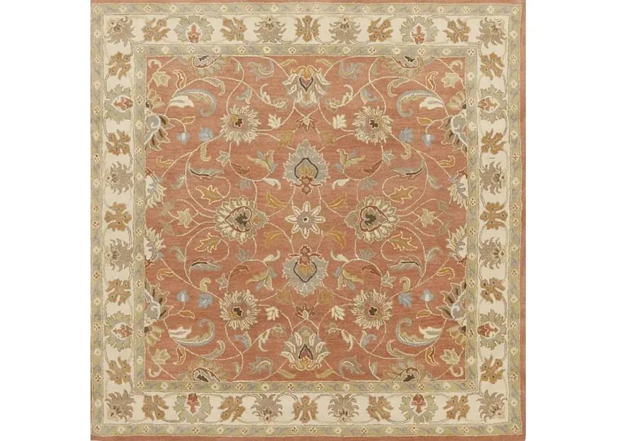 Belinera Orange 4' Square Rug