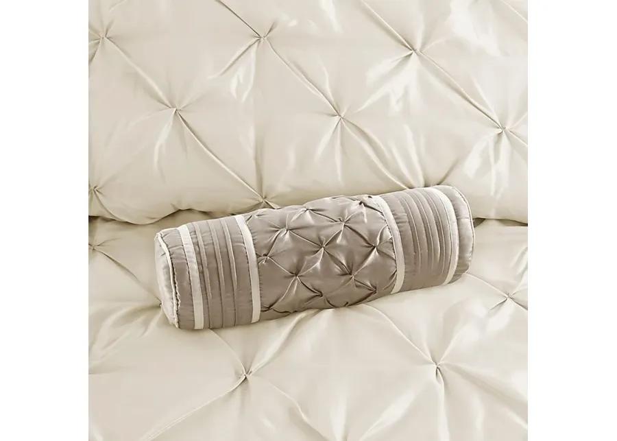 Bergerae Ivory 7 Pc Full Comforter Set