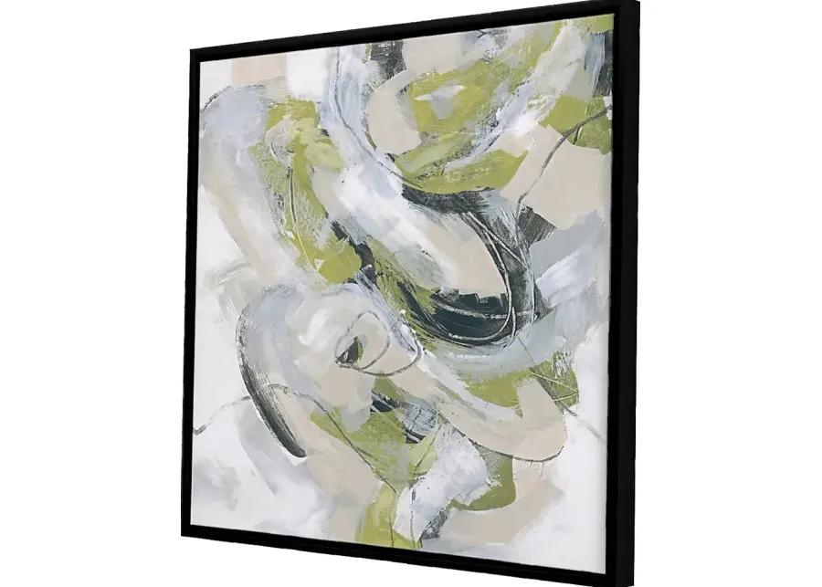 Rolling Flows II Gray Framed Artwork