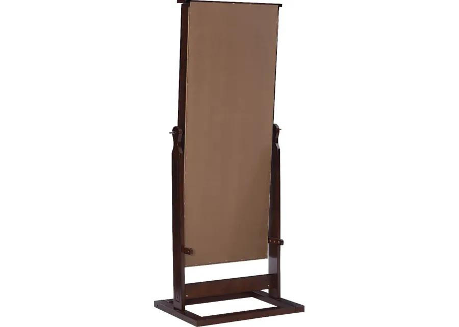 Delafield Brown Cheval Jewelry Armoire