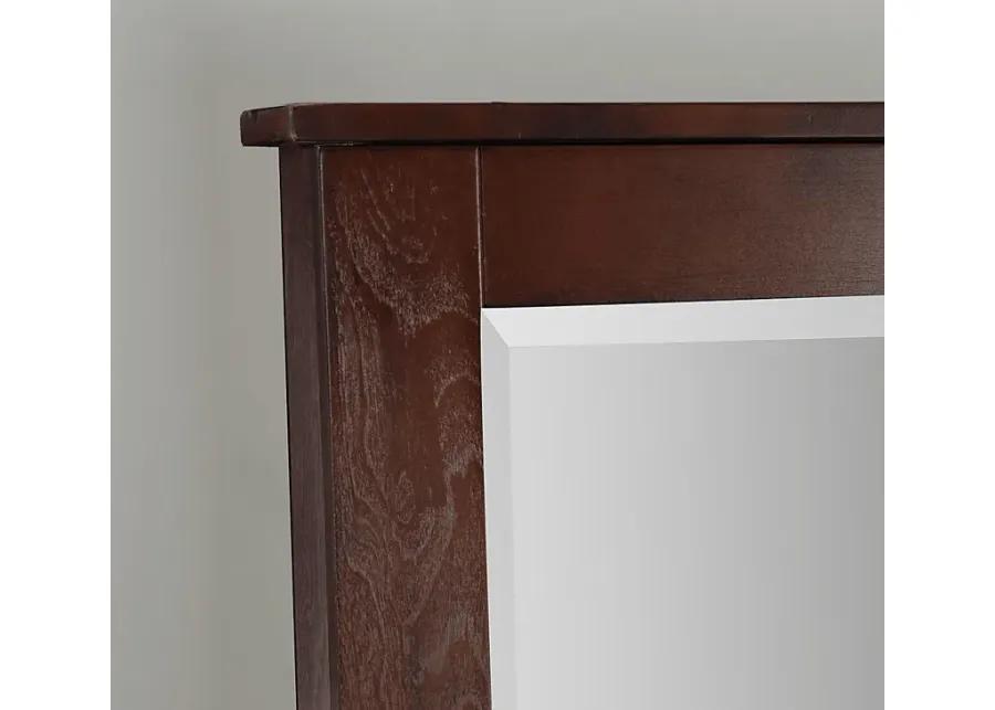 Delafield Brown Cheval Jewelry Armoire