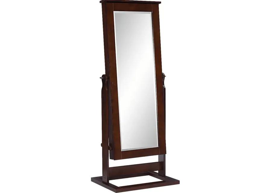 Delafield Brown Cheval Jewelry Armoire