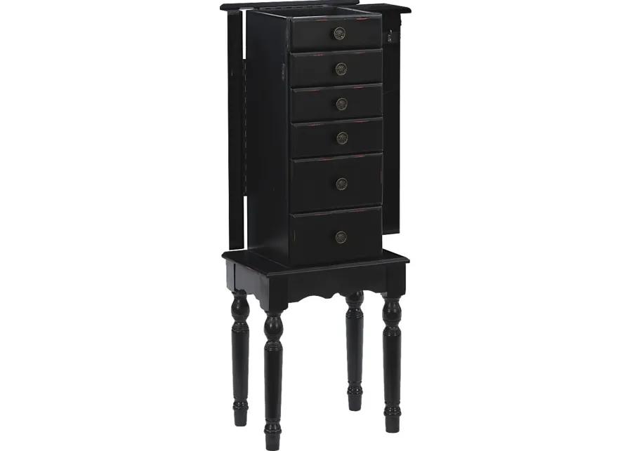 Everinaa Black Jewelry Armoire