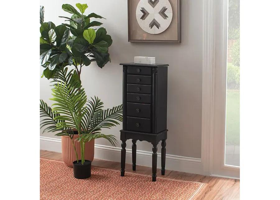 Everinaa Black Jewelry Armoire