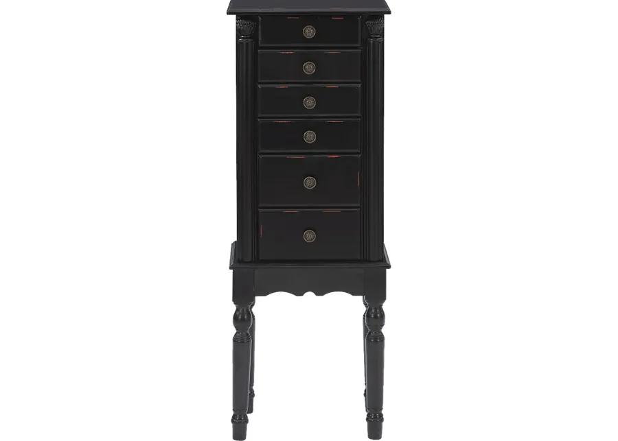 Everinaa Black Jewelry Armoire