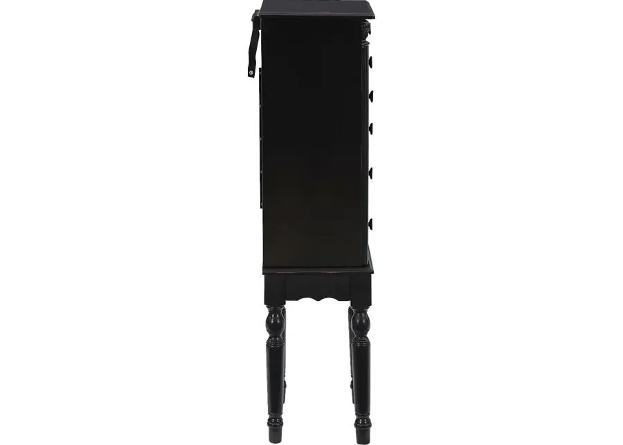 Everinaa Black Jewelry Armoire