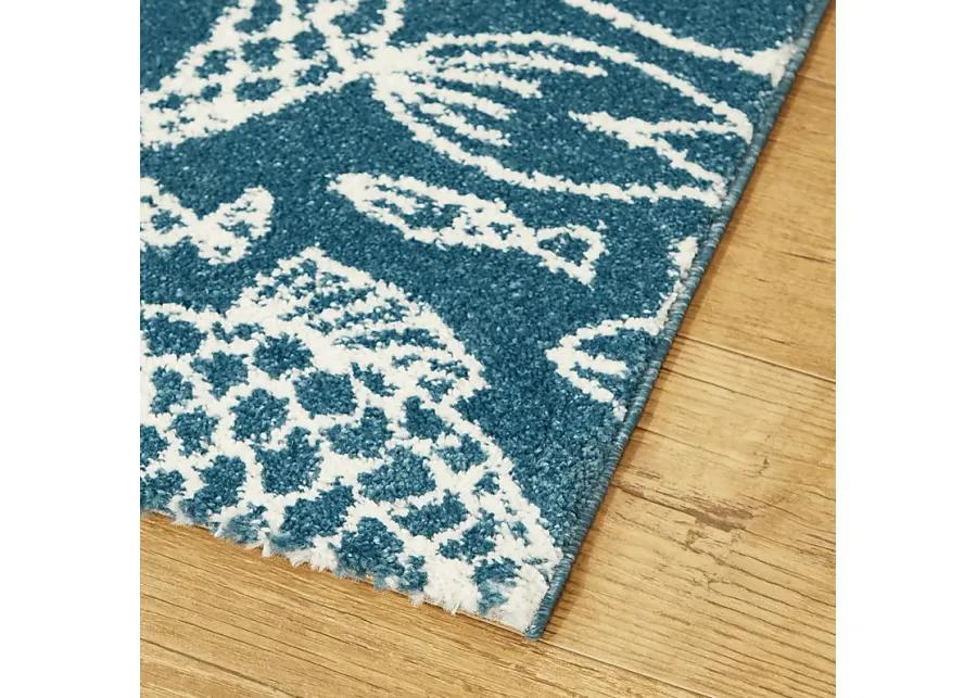 Dulaine Blue 5'3 x 7' Rug