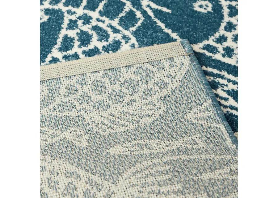 Dulaine Blue 5'3 x 7' Rug