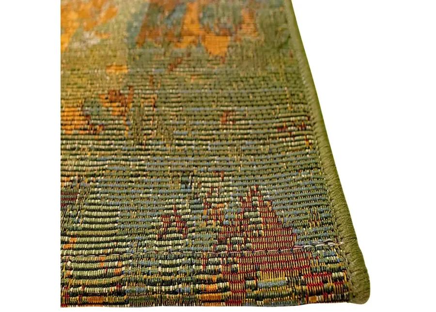 Baylin Green 7'10 x 9'10 Indoor/Outdoor Rug