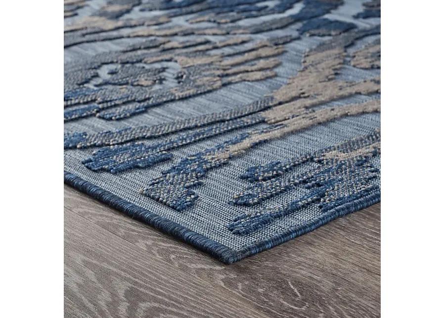 Turnia Blue 5' x 7' Indoor/Outdoor Rug