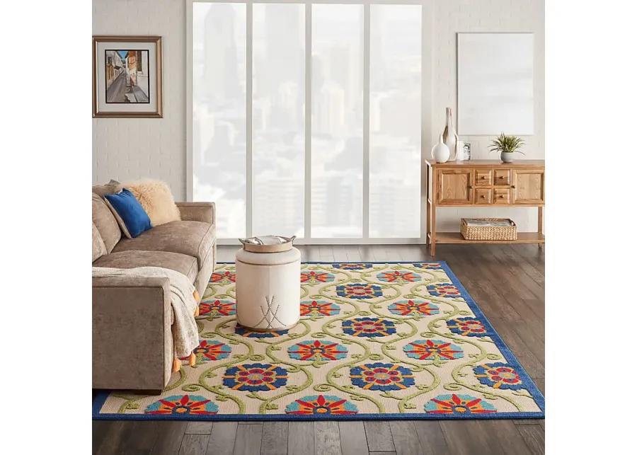 Faylen Blue 8' x 11' Indoor/Outdoor Rug