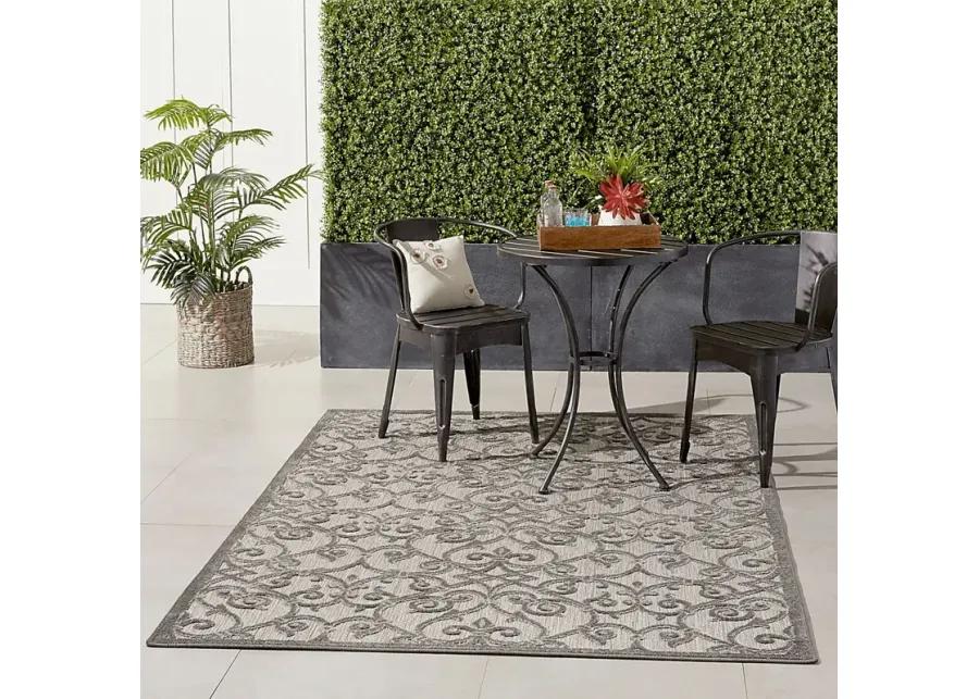 Drayce Gray 5' x 8' Indoor/Outdoor Rug